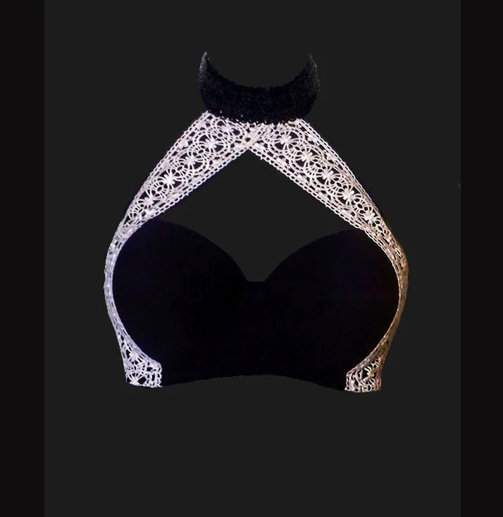 Where to buy ethical and affordable sets -CURVY BRA JEWEL BRA MECEDORA MACRAME'