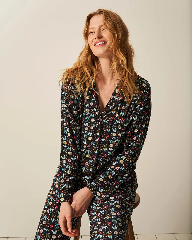 Women's pajama sets that are easy to care for machine washable -Long Pajama Set - Enchanted Women's pajama sets that are easy to care for machine washable -Long Pajama Set - Enchanted