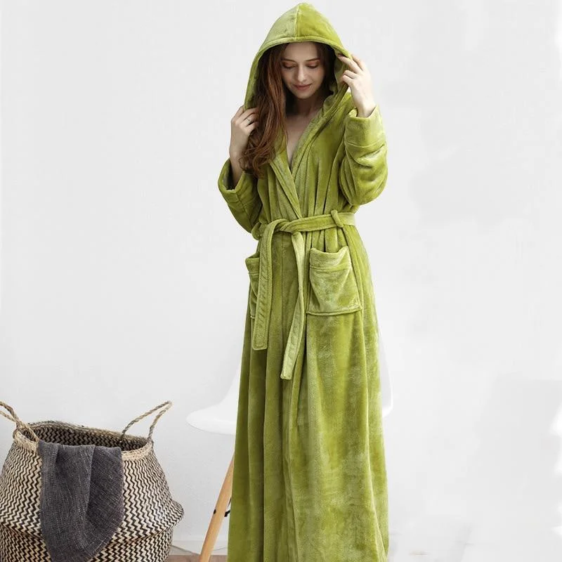 Womens Robe sets for bridal showers -Robe de Chambre Femme<br> Kaki