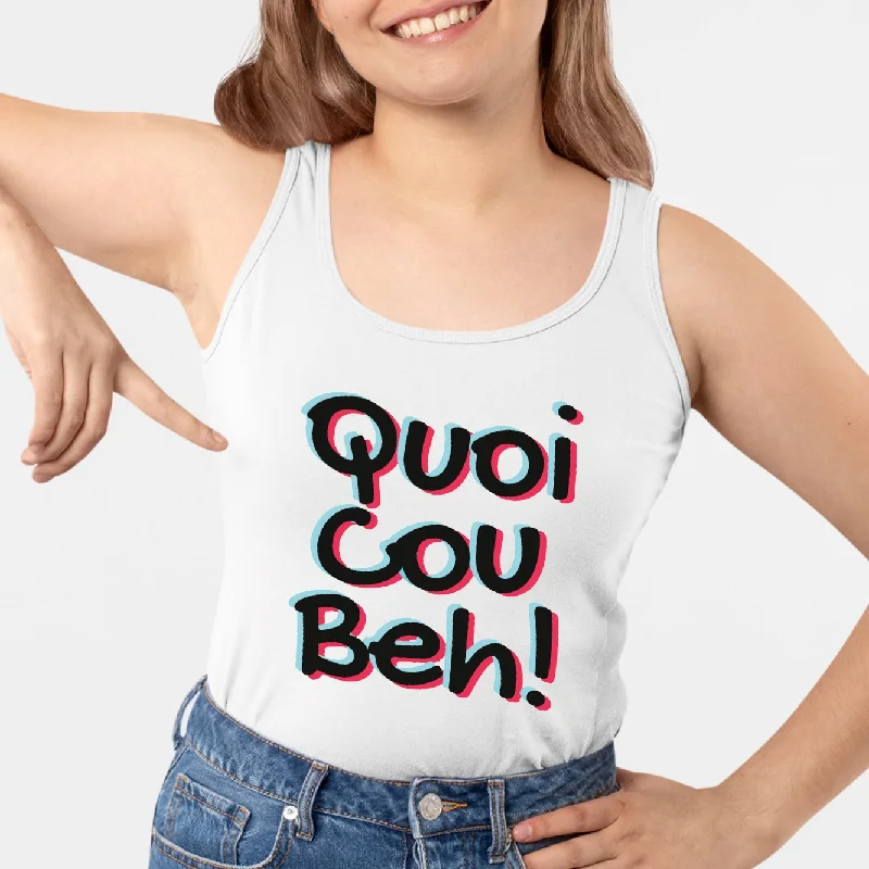 Camisoles with adjustable straps -Débardeur Femme Quoicoubeh