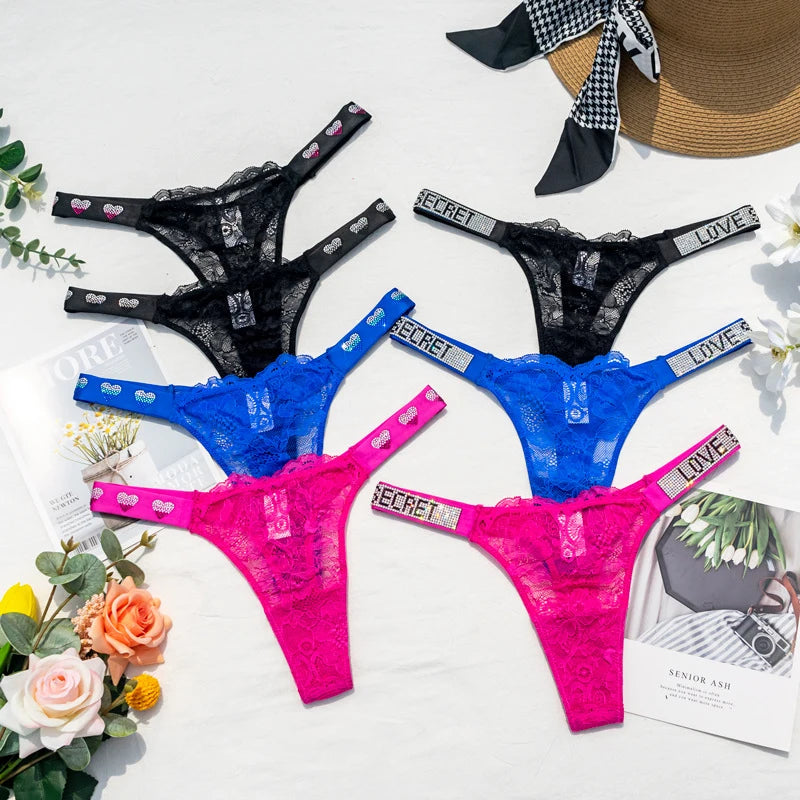 Best selling Avidlove lingerie sets -Sexy Lace Thongs - See Through Low Rise Panties Best selling Avidlove lingerie sets -Sexy Lace Thongs - See Through Low Rise Panties