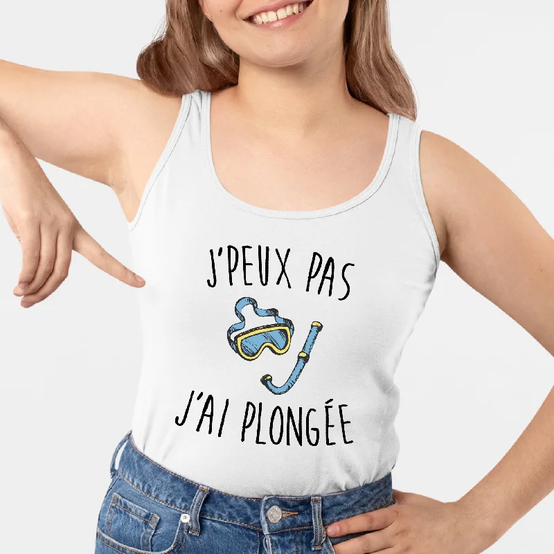 Do camisoles provide enough support? -Débardeur Femme J'peux pas j'ai plongée