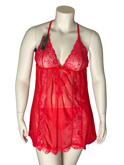 Lace sexy lingerie for women anniversary gift -Red Flare