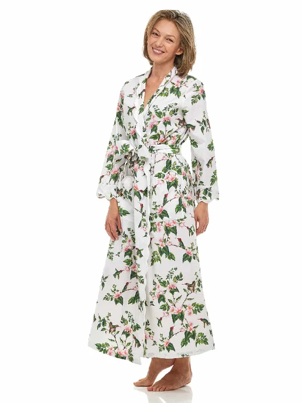 Womens Robe sets that are personalized -White Hummingbird Classic Robe