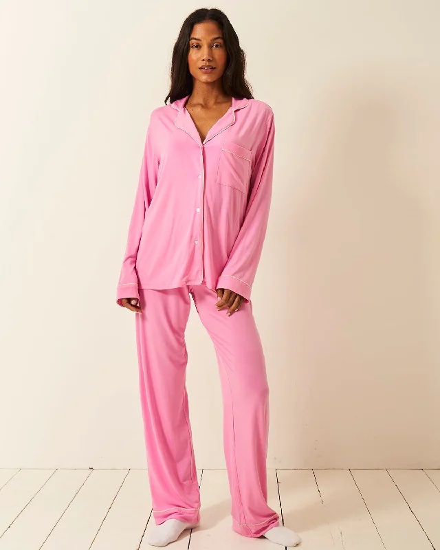 Women's pajama sets that are sophisticated elegant -Long Pajama Set - Moonlight Mauve Women's pajama sets that are sophisticated elegant -Long Pajama Set - Moonlight Mauve