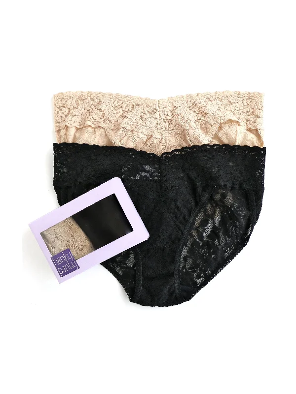 Maternity panties for women pregnancy -2 Pack Signature Lace V-kini