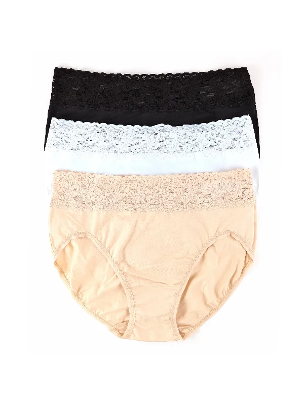 Microfiber cotton panties comfort -3 Pack Supima® Cotton French Brief