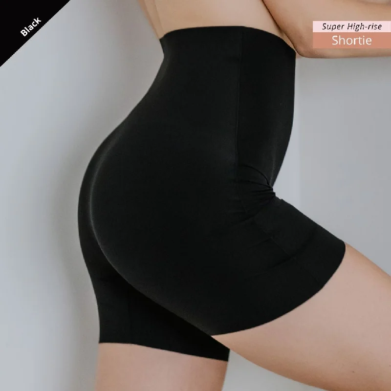 Boyshort panties for women comfort -Air-Shaper Super High-Rise Seamless Shortie (Medium Compression)