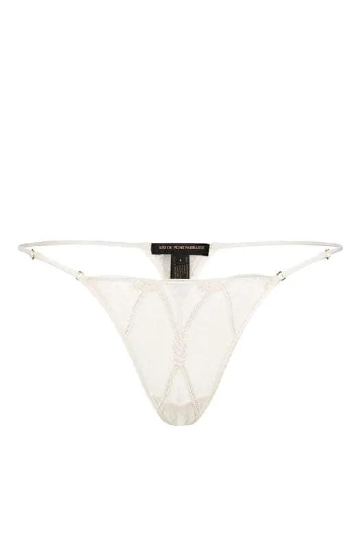 Mesh panties for women breathable -Bondage G-String