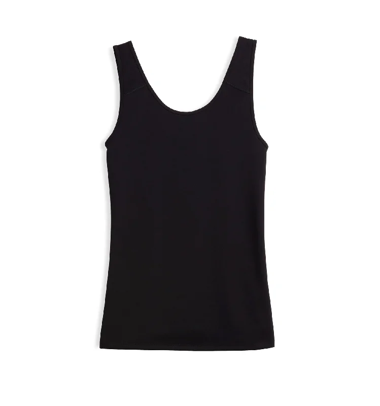 Sleep tops with grounding technology-Compression Tank - Black