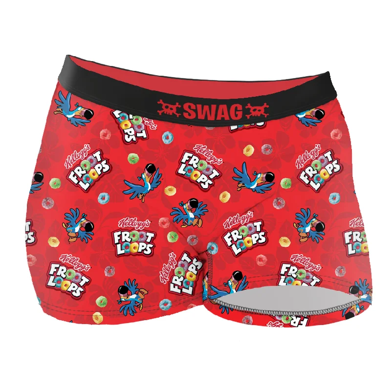 High waisted bikini panties tummy control -SWAG - 3" Women's Kellogg's Froot Loops Boy Short High waisted bikini panties tummy control -SWAG - 3" Women's Kellogg's Froot Loops Boy Short