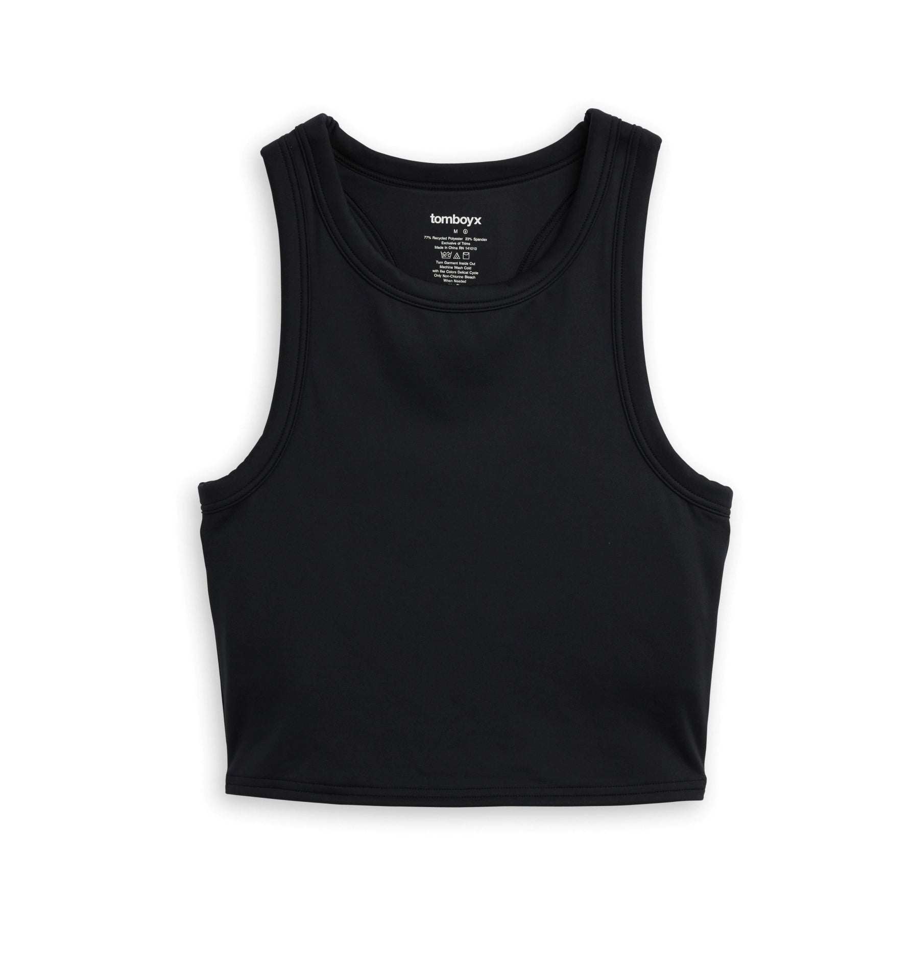 Vintage-inspired sleep tops (1940s)-Cozy Luxe Bra Top - Black