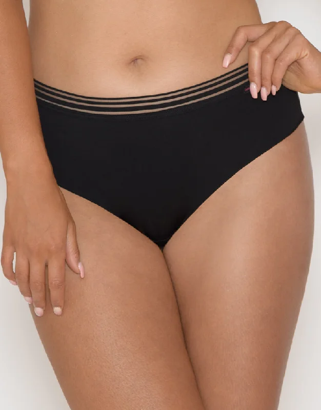Control top microfiber panties soft -Curvy Kate Unwind Short Black