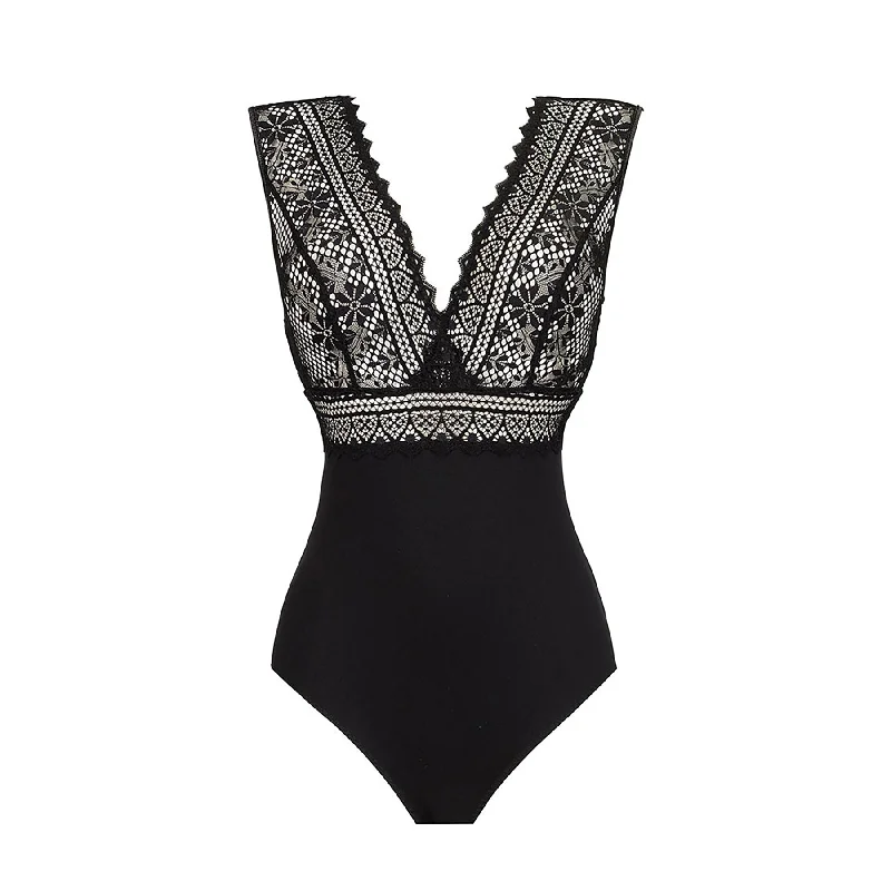 Built in bra bustier support -Empreinte Cassiopee Wireless Bodysuit