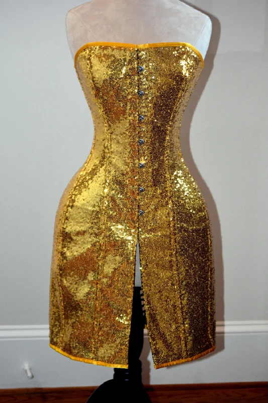 Womens Bustiers & Corsets clear -Exclusive shiny corset in caftan style, golden, silver, red, black available. Womens Bustiers & Corsets clear -Exclusive shiny corset in caftan style, golden, silver, red, black available.