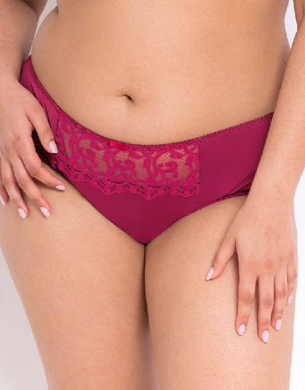 womens panties for hot weather -Flirtelle Swirl Brief Sangria