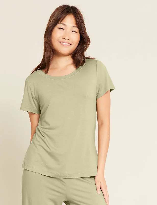 Breathable sleep tops for tropical climates-Goodnight Sleep Tee - Sage