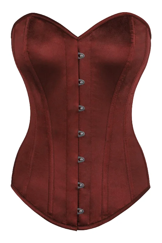 Bustiers & Corsets long term effects -Instant Shape Burgundy Satin Longline Overbust Bustiers & Corsets long term effects -Instant Shape Burgundy Satin Longline Overbust