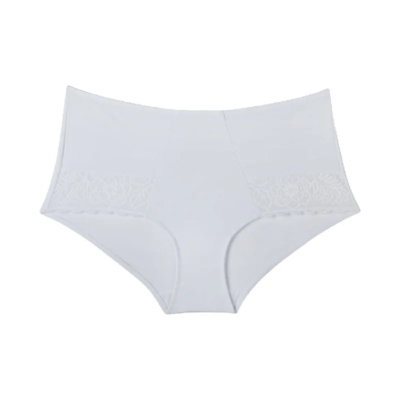 womens panties designs -Lily Lace Full Brief - White