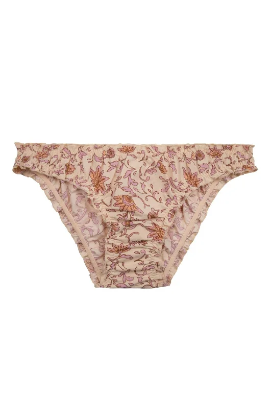 Seamless panties for women no show -Love Stories Lola Brief | Batik Floral Mauve Print