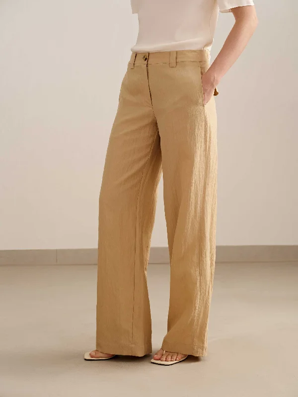 Sleep tops with adjustable hem length-Low-Rise Trousers