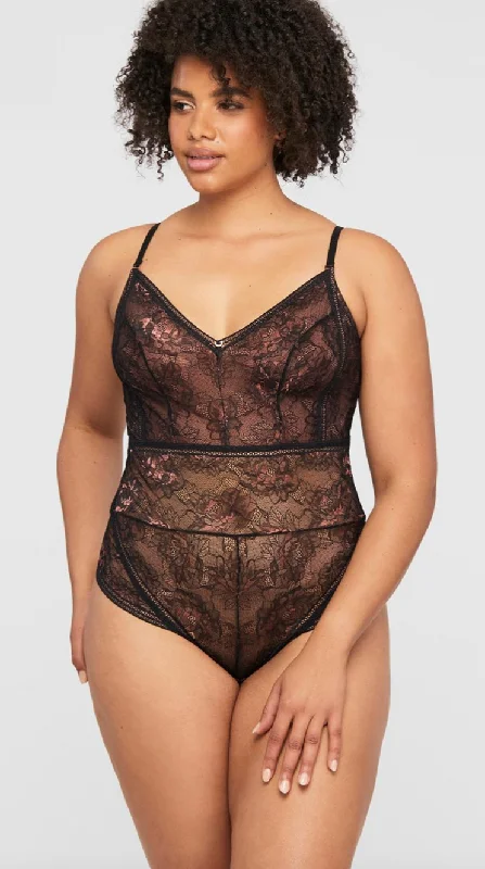Authentic waist training bustier results -Montelle Enchanted Bodysuit