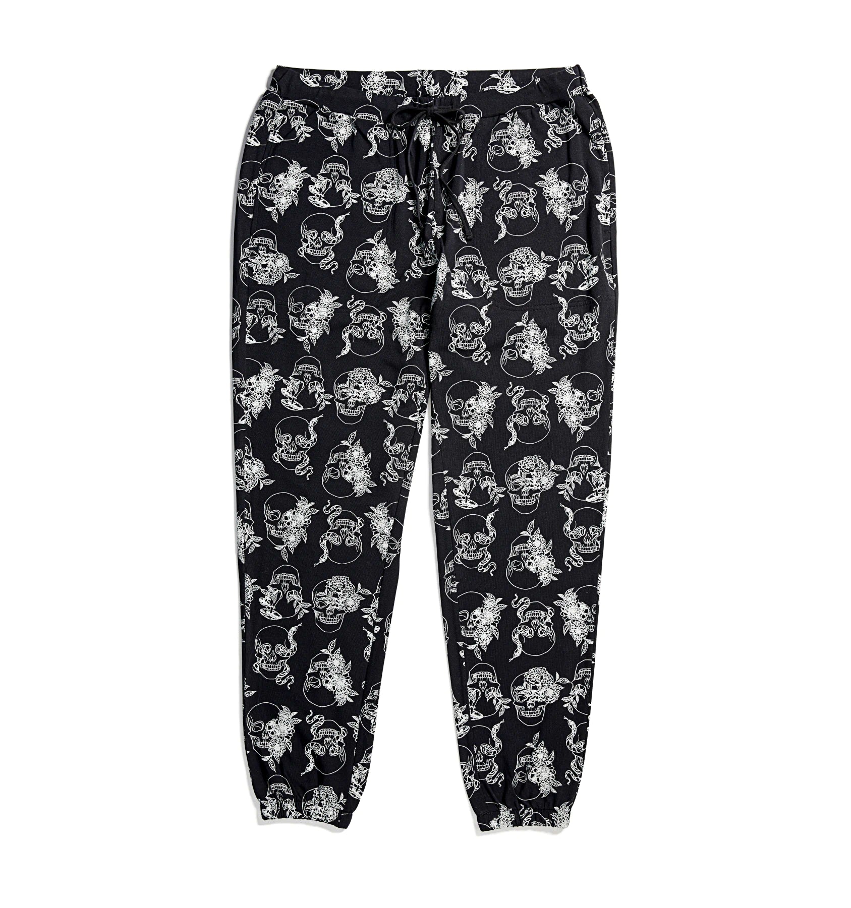 Hypoallergenic sleep tops for allergies-Sleep Jogger - Skull Garden
