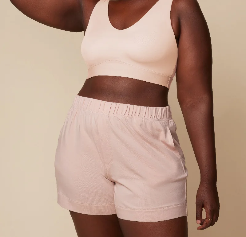 Sleep tops with arthritis-friendly closures-Perfect Pima Pajama Shorts - Bellini
