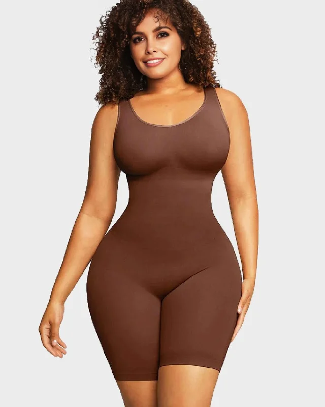 Bustiers & Corsets high support -Seamless Sculpting Mid Thigh Bodysuit Shaper