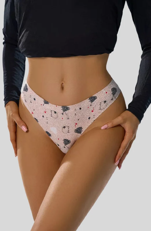 Tagless panties for women comfortable -Second Skin Breeze Seamless Thong