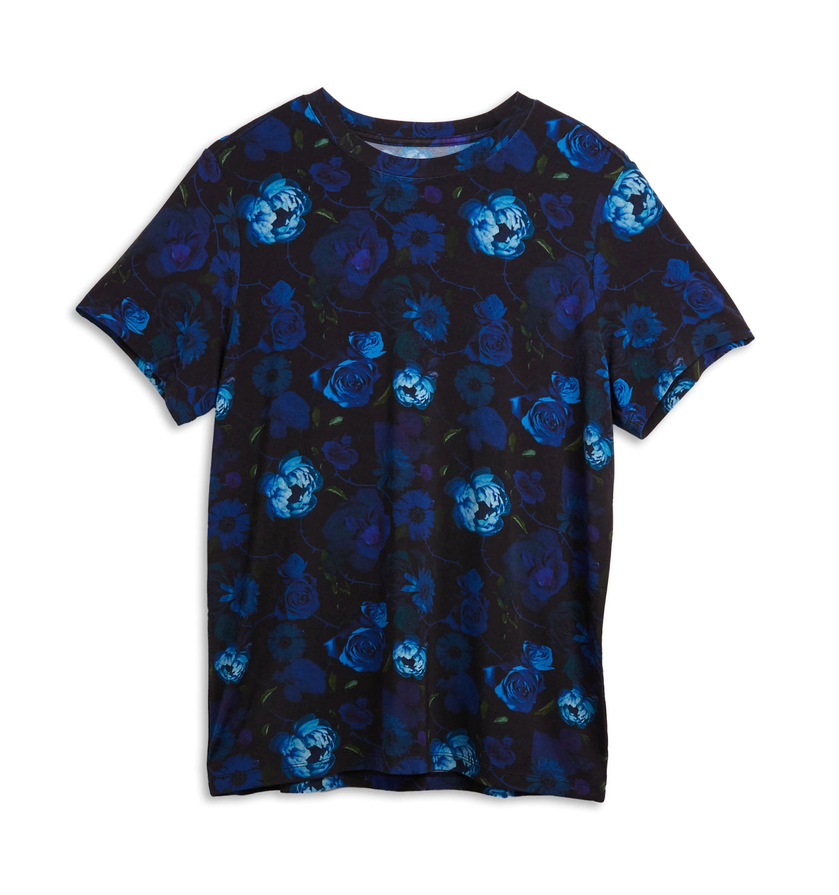 Sleep tops with built-in wireless bras-Short Sleeve Crew - TENCEL™ Modal Floral Remedies Sleep tops with built-in wireless bras-Short Sleeve Crew - TENCEL™ Modal Floral Remedies