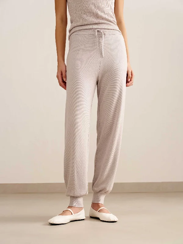 Valentine’s sleep tops (heart lace)-Silky Knit Joggers