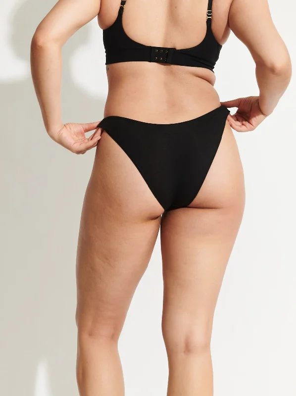 womens panties sizes -Skin: Graysen Organic Cotton Cheeky Brief - Black