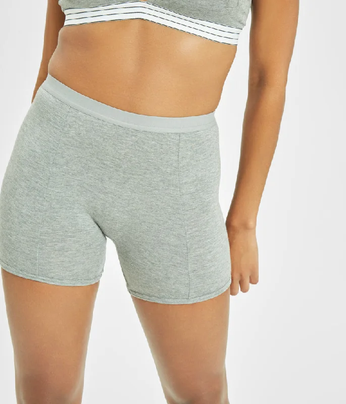 Sleep tops for sleep apnea relief-The All-Day Boy Short: Heather Gray