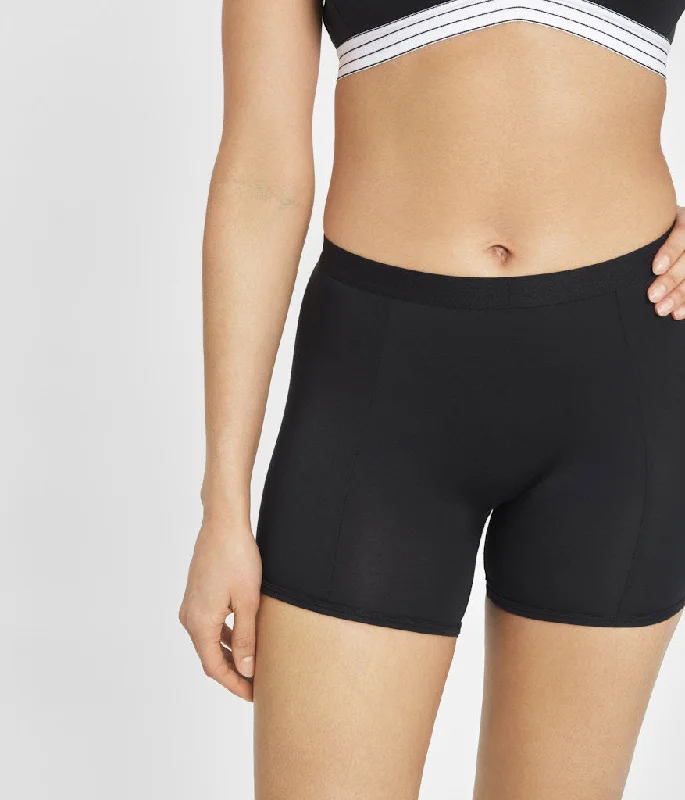 Sleep tops for hot yoga recovery-The All-Day Boy Short: Jet Black