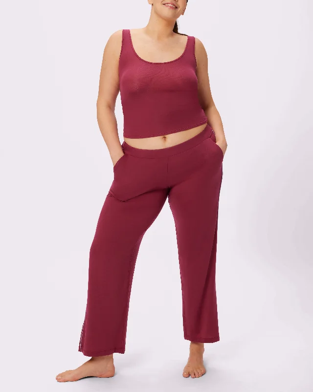 Teddy for pear body shape -Cloud Sleep Pocket Pant | SuperSoft (Lambrusco)