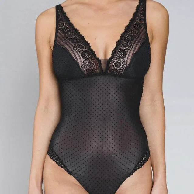 Bodysuits on sale and limited stock -Maison Lejaby Velvet Wireless Body