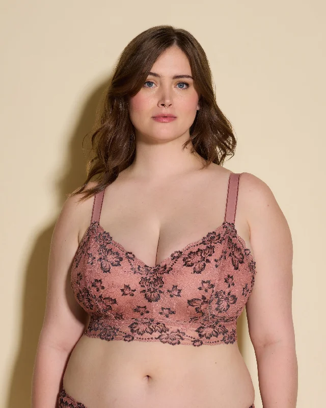 Christmas style bodysuits holiday -Super Curvy Longline Bralette