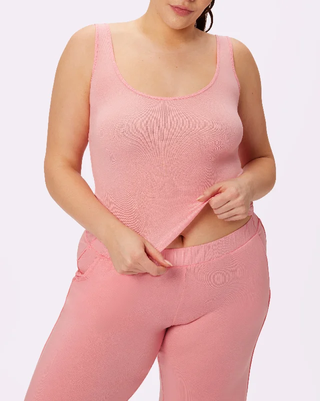 Bodysuits and teddies for different body shapes -SuperSoft Cloud Tank | SuperSoft  (Cotton Candy)
