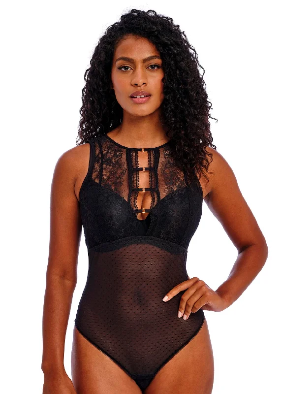 Bodysuits with detachable straps racerback -Sydnie Black Body