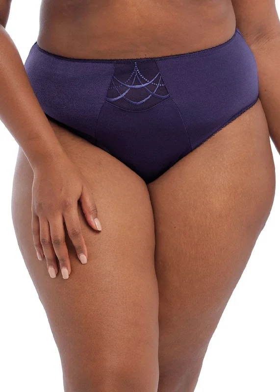 Bra and panty sets for nursing -Elomi Cate Ink High Waisted Brief Panty 4036