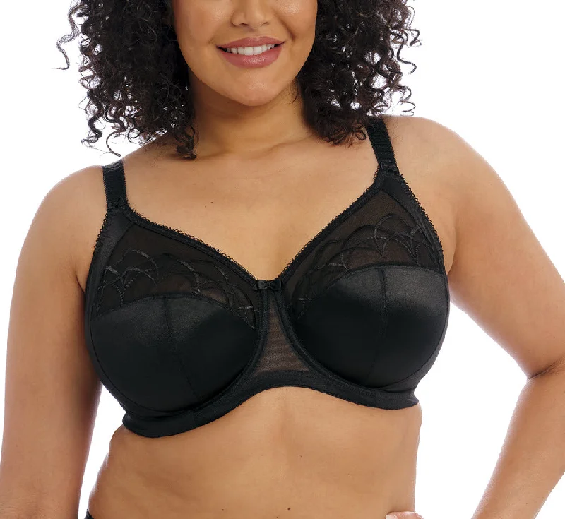 Bra and panty sets with cruelty free methods -Elomi Cate Black Unlined Bra 4030