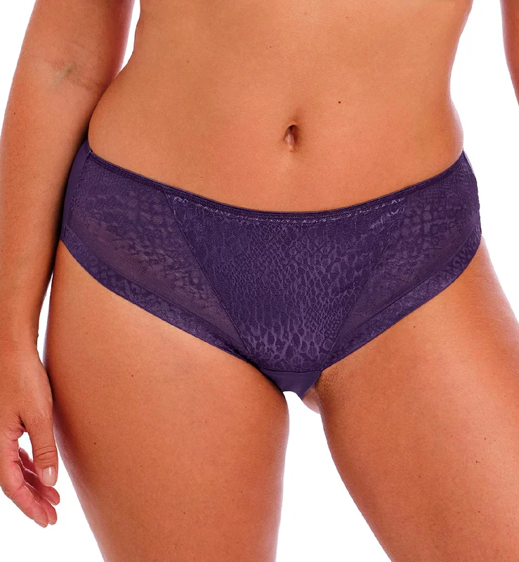 Bikinis with fringe details for fun style -Fantasie Envisage Matching Brief (6915) - Purple Velvet