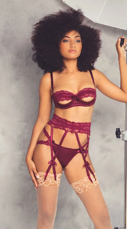 Bra and panty sets for lounging -Forever Is A Long Time Bra Set