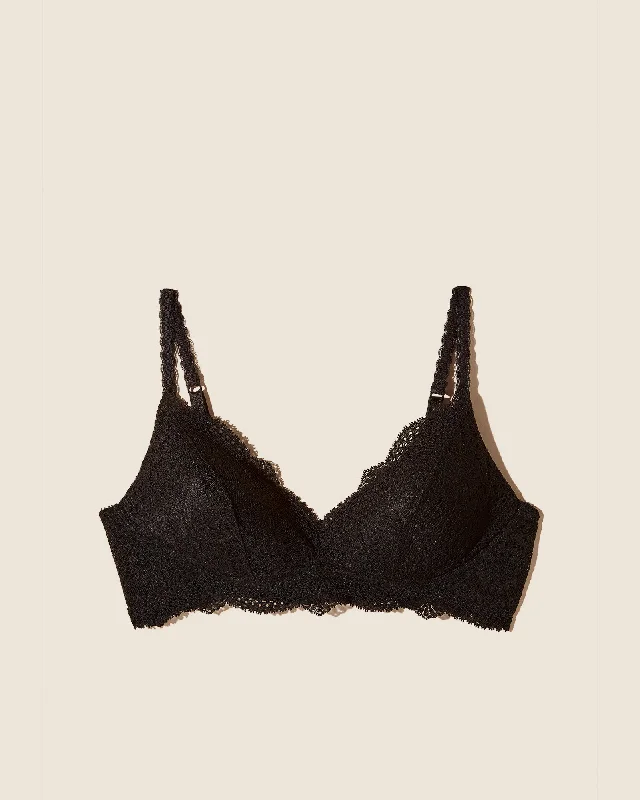 Bra and panty sets with easy access -Bralette Imbottita