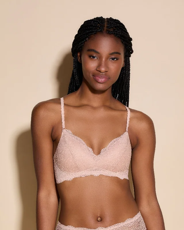 Bra and panty sets with vintage charm -Bralette Imbottita