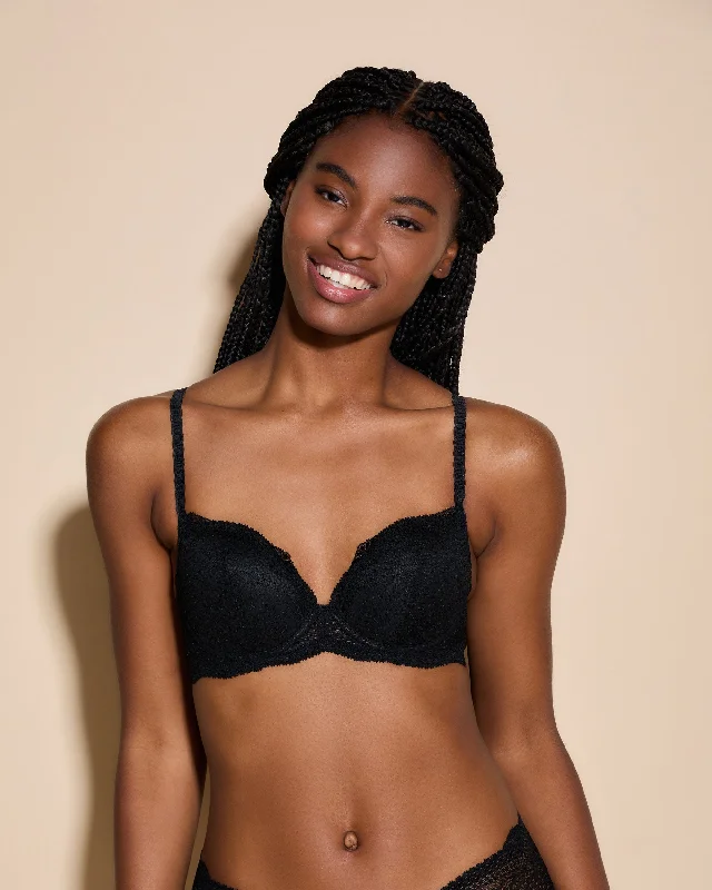 Bra and panty sets with floral print -Reggiseno Push-Up