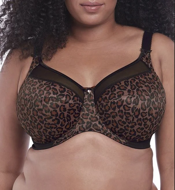 Lace up bra and panty sets for adjustable fit -Goddess Kayla Dark Leopard Print Unlined Bra 6162 Lace up bra and panty sets for adjustable fit -Goddess Kayla Dark Leopard Print Unlined Bra 6162