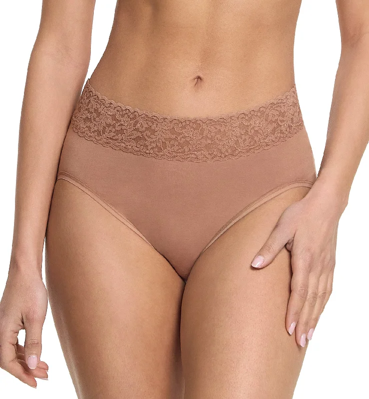 Bikinis suitable for water sports activities -Hanky Panky Cotton French Brief with Lace (892461) - Spiced Latte Bikinis suitable for water sports activities -Hanky Panky Cotton French Brief with Lace (892461) - Spiced Latte
