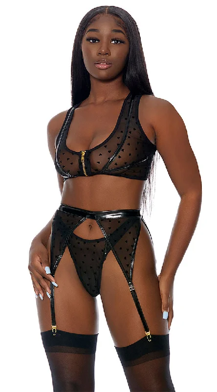 Bra and panty sets that are comfortable -Heart To Catch Lingerie Set